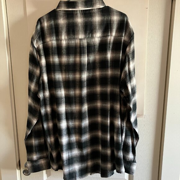 Chaps Shirt Mens XX Large Plaid Performance Flannel Button Down New $55. - Picture 7 of 12